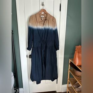 Organic cotton Apiece Apart tie-dye shirt dress